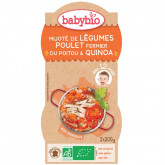 Bols mijoté de légumes, poulet fermier du Poitou et quinoa