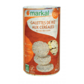 Galettes de riz aux trois céréales biologiques - 100g