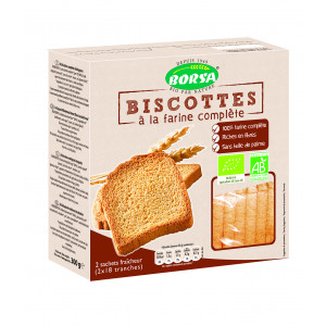 Biscottes bio à la farine complète