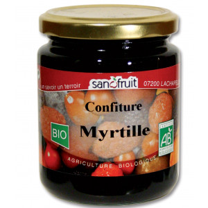 Confiture bio à la myrtille - 320g
